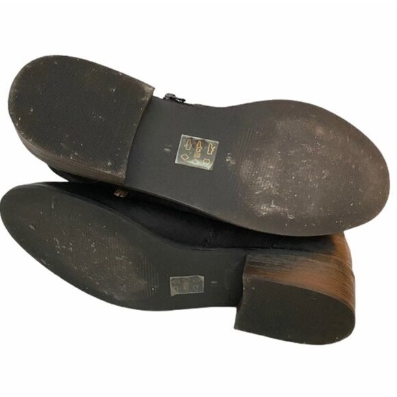 Steve Madden Chances Ankle Boot Nubuck Polished Gold Zip Sz 10 - Picture 8 of 10